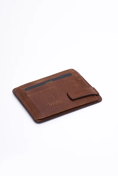 Fossil Hakiki Gerçek Deri Erkek Kartlık Cüzdan Crazy Taba 8001 - Resim 2