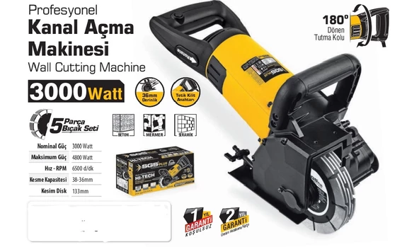SGS PROFESYONEL KANAL AÇMA MAKİNESİ 3000 WATT - 2
