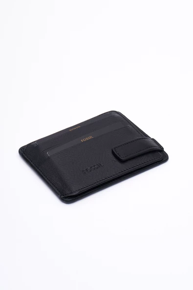 Fossil Hakiki Gerçek Deri Erkek Kartlık Cüzdan Siyah 8001 - Resim 2