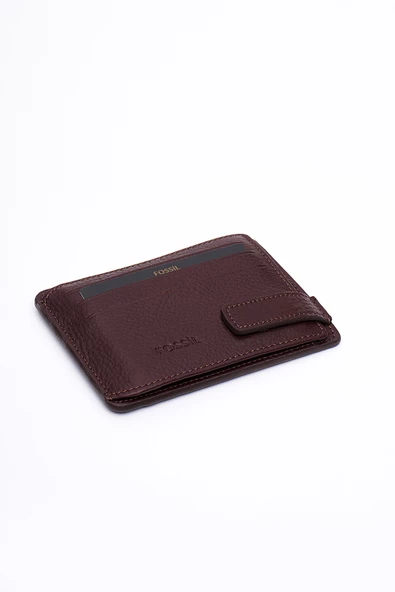 Fossil Hakiki Gerçek Deri Erkek Kartlık Cüzdan Kahverengi 8001 - Resim 2