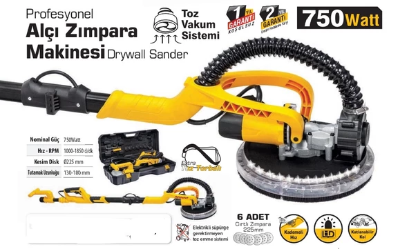 SGS PROFESYONEL ALÇI ZIMPARA MAKİNASI 750Watt - 2