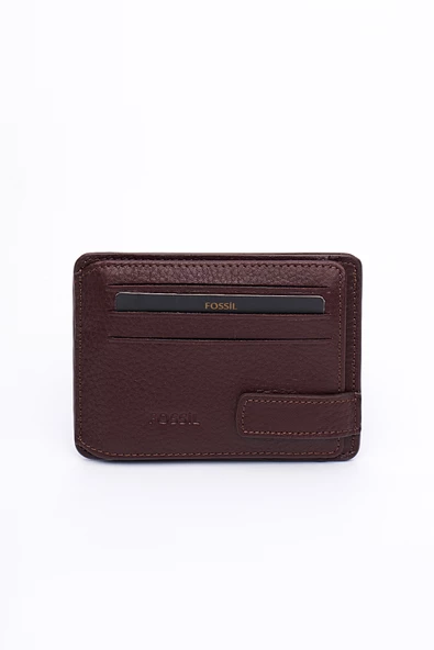 Fossil Hakiki Gerçek Deri Erkek Kartlık Cüzdan Kahverengi 8001 - Resim 5
