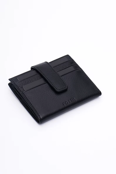 Fossil Hakiki Gerçek Deri Erkek Kartlık Cüzdan Siyah 8007 - Resim 2