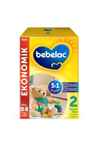 Bebelac 2 Devam Sütü 6 Ay+ 800 Gr - Resim 2