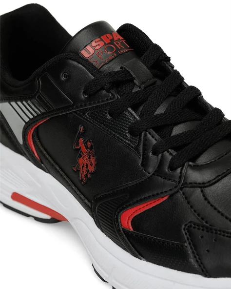 U.s. Polo Assn. Felix 4Pr Erkek Siyah-Kırmızı Sneaker Ayakkabı - 7