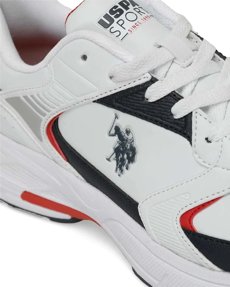U.s. Polo Assn. Felix 4Pr Erkek Beyaz-Lacivert-Kırmızı Sneaker Ayakkabı - 7