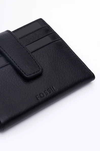 Fossil Hakiki Gerçek Deri Erkek Kartlık Cüzdan Siyah 8007 - Resim 3