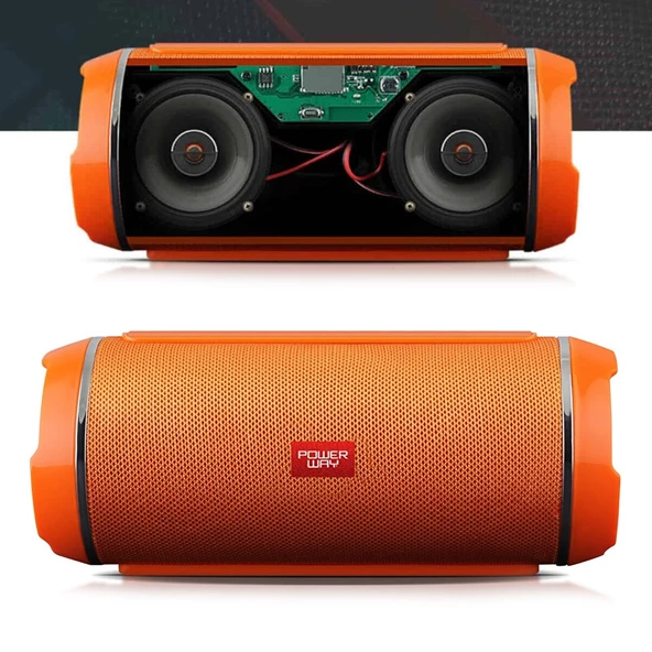 Powerway WRX-05 USB SD Kart Bluetooth Portatif Speaker Taşınabilir Hoparlör Ses Bombası