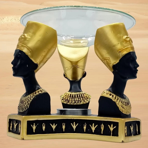 Nefertiti Buhurdanlık Esansiyel Yağ Brülörü Antik Mısır Kraliçesi - 3