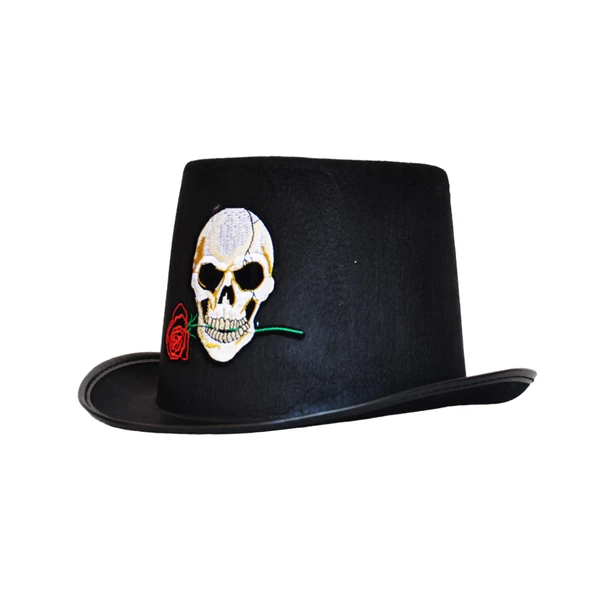 Halloween Cadılar Bayramı Kuru Kafa Figürlü Lüks Şapka