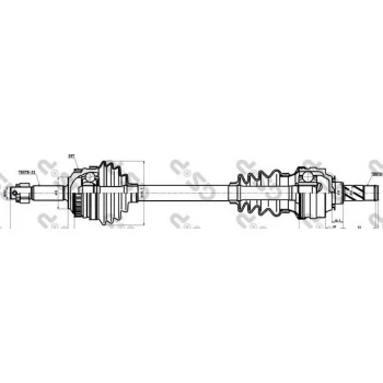 ON AKS KOMPLE SOL ABS OKUYUCULU TANIM HY SAGINAW ASTRA F 14NV C14NZ 14SE C14SE X16XEL - GSP 244002