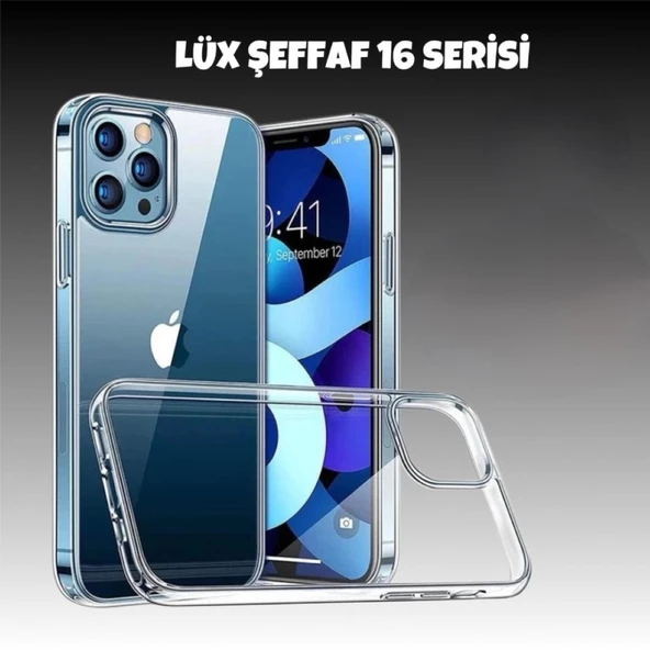 İPHONE 16 PRO ŞEFFAF LÜKS KILIF