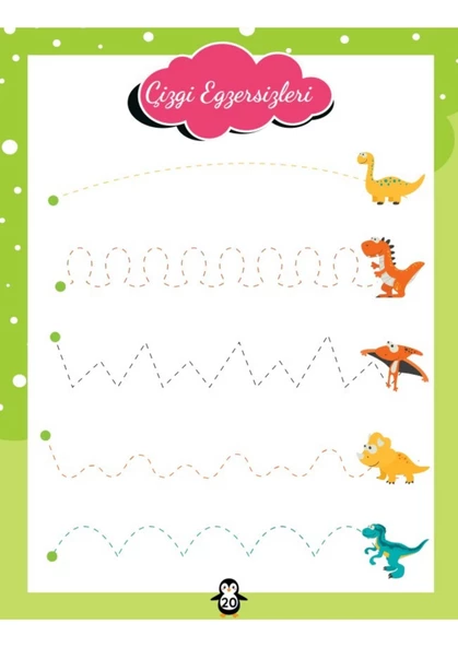3-7 Yaş Çizgi Egzersizleri YAZ-SİL Kitabı - 5