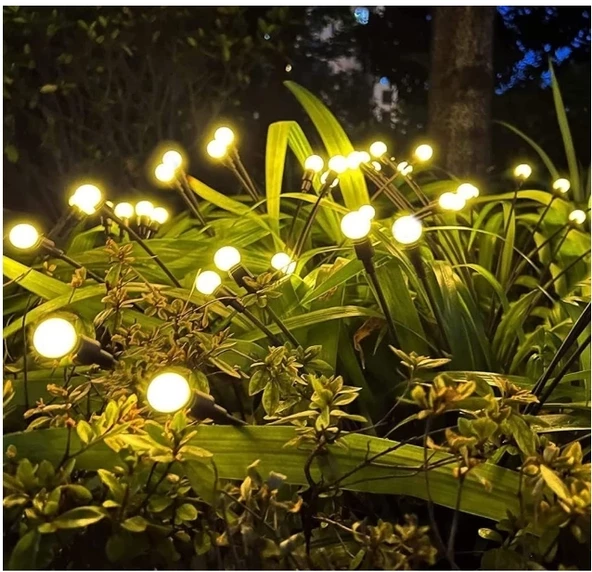 8 Led'li Güneş Enerjili Bahçe Çiti Aydınlatma Lamba (sarı)