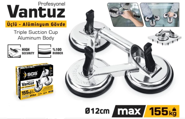 SGS VANTUZ 3 LÜ (ALÜMİNYUM) - 2
