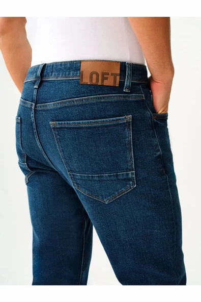 Loft  Lucas Sımon  Dark Wash Erkek Jean Pantolon LF2037331 - Resim 5