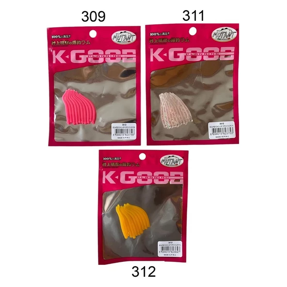 Mutant 3512 Escapee 5cm Aromalı LRF Silikon Yem 10'lu Paket
