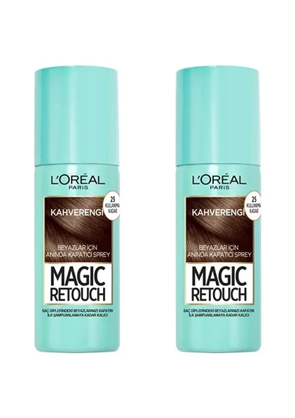 Loreal Paris Magic Retouch Beyaz Dipleri Kapatıcı Sprey Kahverengi 75 Ml