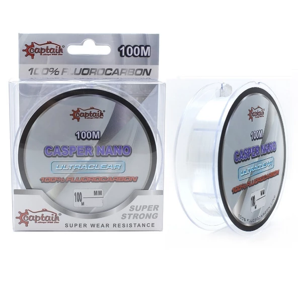 Captain Casper Nano 100mt 0.20mm %100 FluoroCarbon Misina