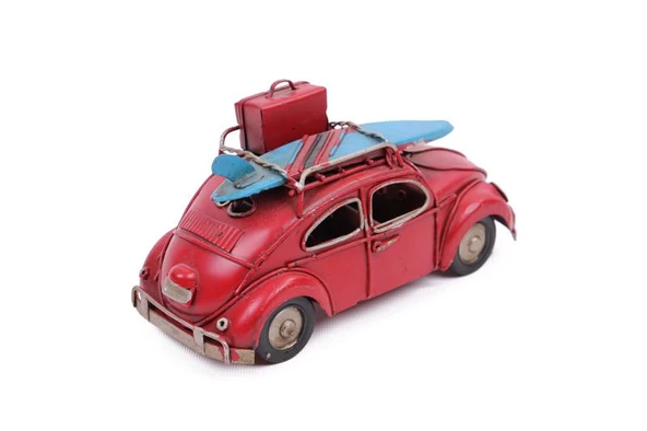 Dekoratif Metal Araba Vintage Ev Ofis Hediyelik - 4