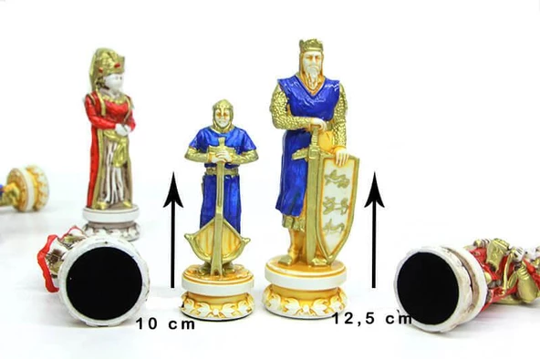Satranç Taşı Polyester Büyükboy Osmanlı Haçlı Dekoratif Hediyelik - 2