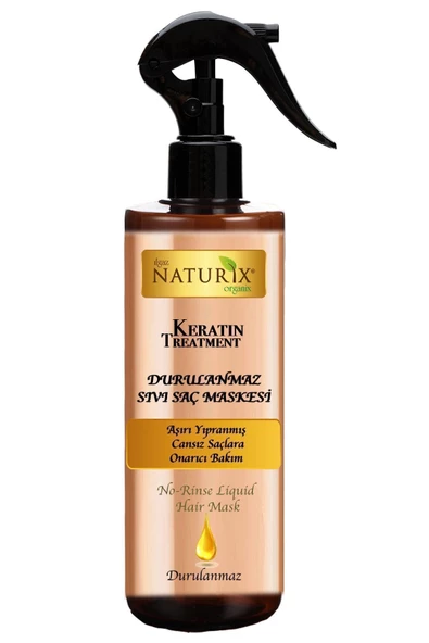 Naturix Keratin Sıvı Saç Bakım Maskesi 250 Ml - Durulanmaz Onarıcı ve Kalıcı Saç Düzleştirici - 3