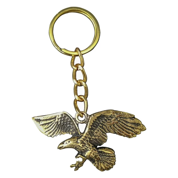 Anahtarlık Kartal Pirinç Döküm - 9