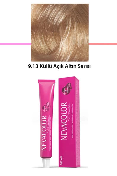 Premium 9.13 Küllü Açık Altın Sarısı - Kalıcı Krem Saç Boyası 50 g Tüp