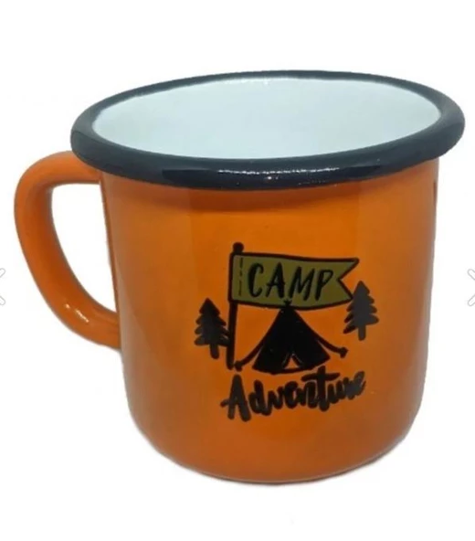 Orcamp Emaye Kupa Bardak Turuncu Adventure EB-330