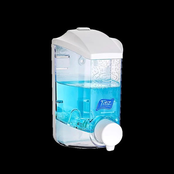 Titiz TP-293 Hazneli Sıvı Sabunluk - Sıvı Sabun Dispenseri - Şampuan Aparatı - 1000 Ml. - Şeffaf