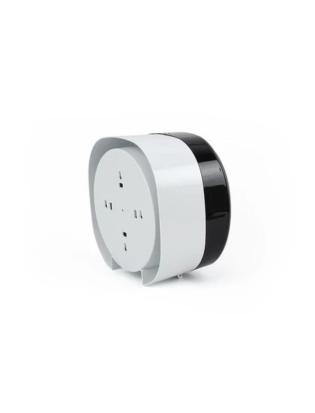 A Form KTA 109 Küçük İçten Çekme Cimri Tuvalet Kağıt Dispenseri Aparatı - Şeffaf Füme - Plastik - Resim 4