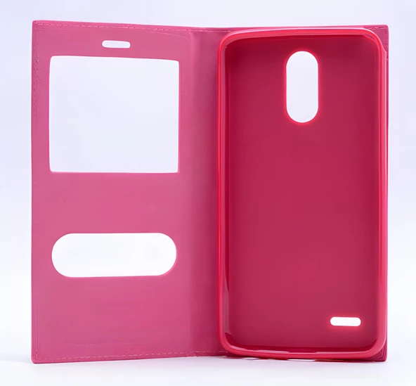 LG Stylus 3 Kılıf Pencereli Elite Kapaklı Kılıf - 8