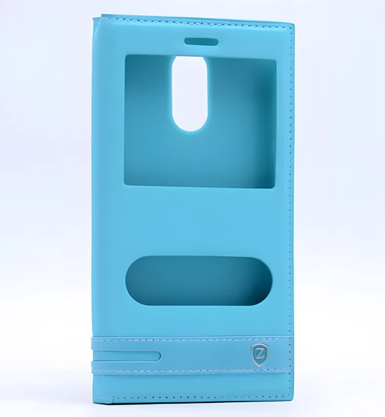 LG Stylus 3 Kılıf Pencereli Elite Kapaklı Kılıf - 5