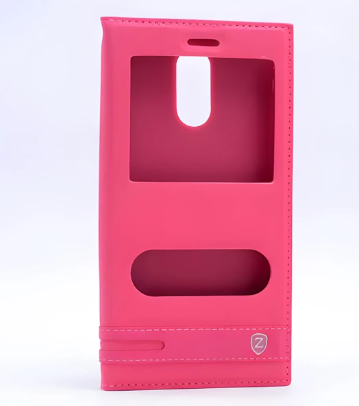 LG Stylus 3 Kılıf Pencereli Elite Kapaklı Kılıf - 4