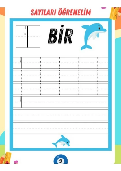 3-7 YAŞ Alfabe-Sayı-Çizgi YAZ-SİL - Resim 5