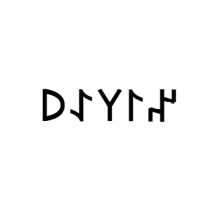 Göktürkçe NİLAY İsmi Yazı Sticker Yükseklik 5 Cm