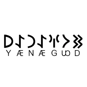Göktürkçe DOĞANAY İsmi Yazı Sticker Yükseklik 5 Cm - 2