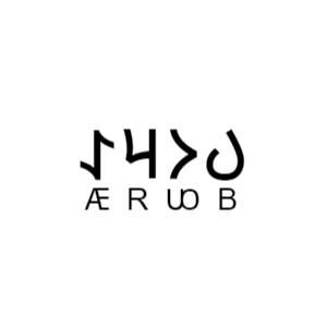 Göktürkçe BORA İsmi Yazı Sticker Yükseklik 5 Cm - 2