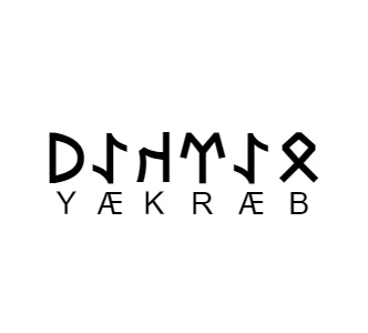 Göktürkçe BERKAY İsmi Yazı Sticker Yükseklik 5 Cm - 2