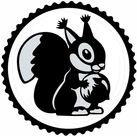Fındık Yiyen Dincap Tasarım Sticker 30 x 30 cm