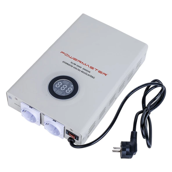 SLIM-2000 OTOMATİK 1200 WATT 2000VA VOLTAJ REGÜLATÖRÜ (4434) - 1