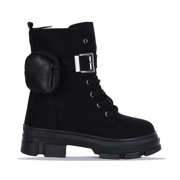 Twingo 7640 Siyah Zümrüt Kışlık Kız Çocuk Kürklü Bot - Resim 2