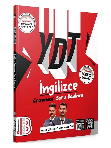 Benim Hocam Yayınları YDT Ingilizce Grammar Soru Bankası Yeni