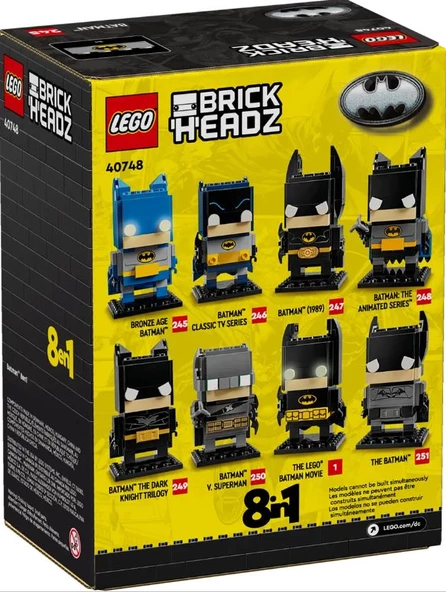 Lego Brickheadz 40748 Batman 8’İ 1 Arada Figür - Resim 2