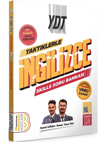 Benim Hocam Yayınları YDT Taktiklerle İngilizce SKILLS Soru Bankası Yeni