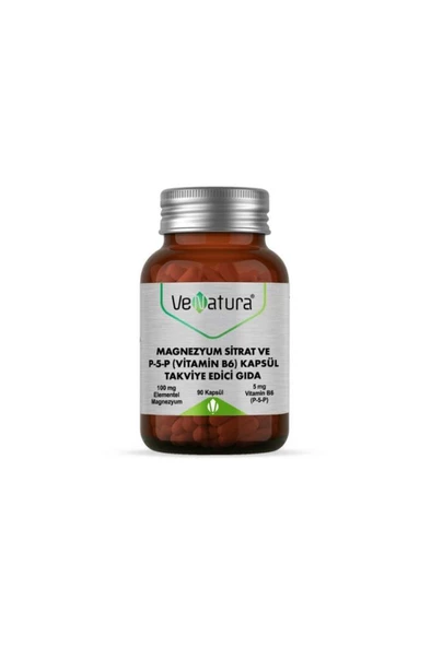 Venatura Magnezyum Sitrat Ve P-5-p Vitamin 90 Kapsül ürün görseli