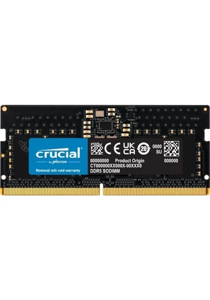 Crucial Crucial CT32G56C46S5 32 GB DDR5 32 Bit 5600 MHz CL46 Bellek32 GB DDR5 32 Bit 5600 MHz CL46 Bellek