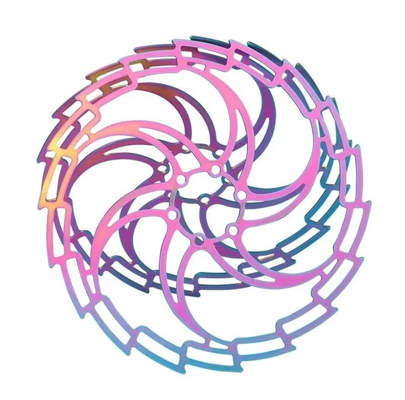 PRO 160 mm Bukalemun Rotor Bisiklet Disk Fren Rotoru 160mm 6 Vida MTB Ultra Hafif Rainbow Rotor ürün görseli 1