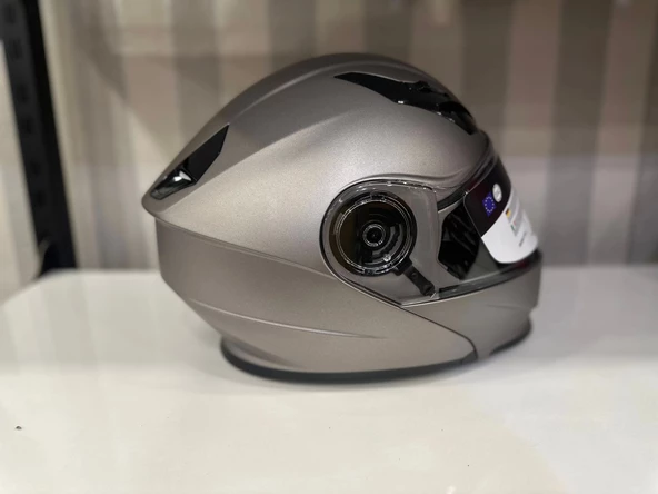 KASK SWAY 926 MAT TİTANYUM ÇENE AÇILIR - 2