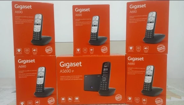 GİGASET Analog & Ip 6 Dahili Dect Telsiz Kablosuz Telefon Santrali AS690IP-A690 - 2